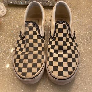 Vans classic slip-on checkerboard women shoes(size 7.5)